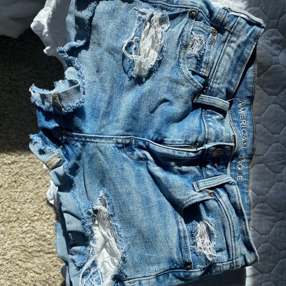 American Eagle Distressed Denim Shorts